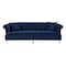 Armen Living Elegance Contemporary Sofa in Blue Velvet with Acrylic Legs LCEG3BLUE - alternate 1